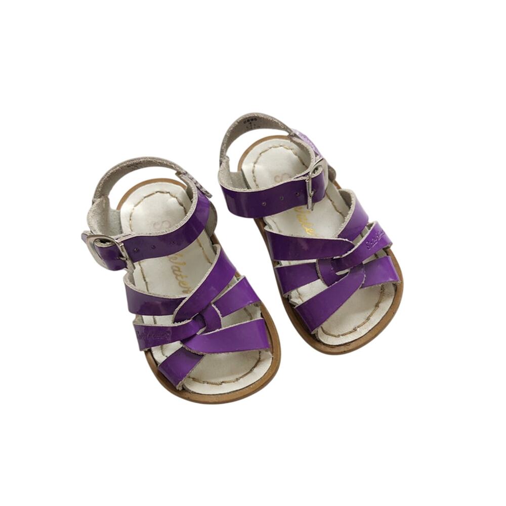 Salt Water Sandals In Purple Patent Leather Size 4